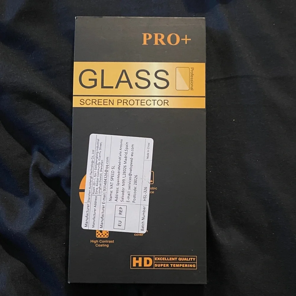 Glass Screen Protector - Black